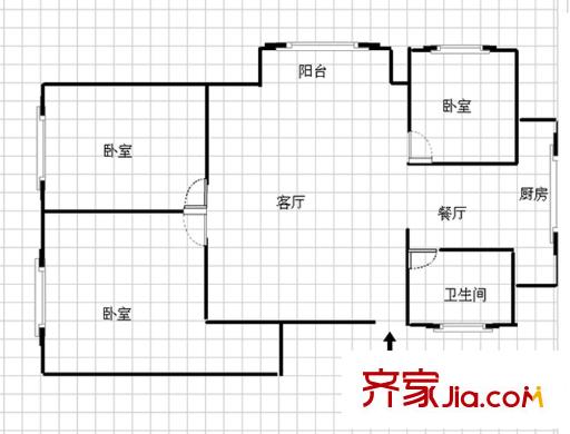 昆風(fēng)小區(qū) 4室 戶型圖