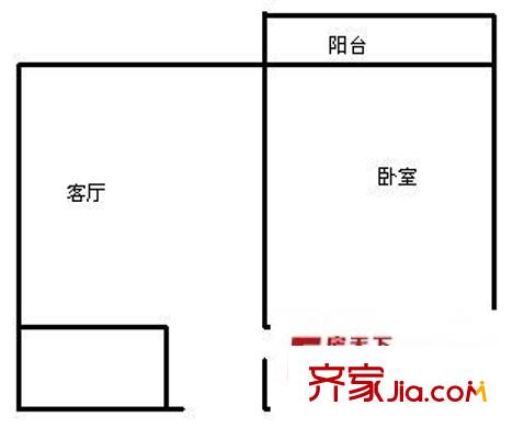 金葉緹香愛尚 1室 戶型圖