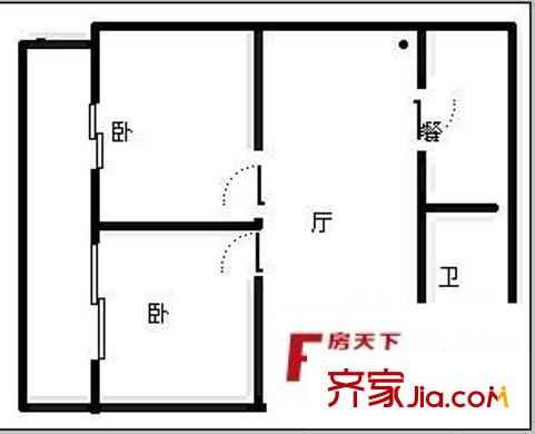 金葉緹香愛尚 2室 戶型圖