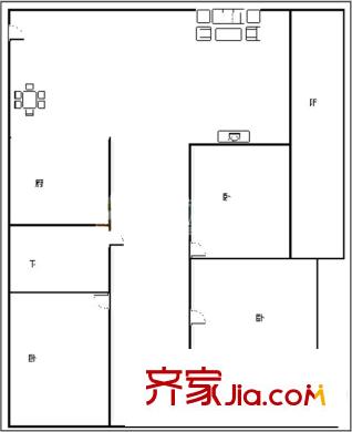 星雅俊園 3室 戶型圖