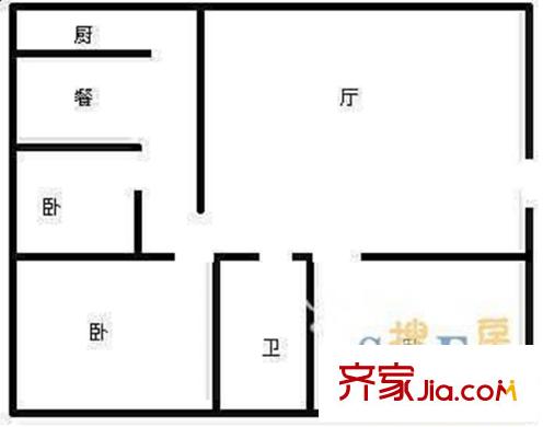 金聯(lián)大廈 3室 戶型圖