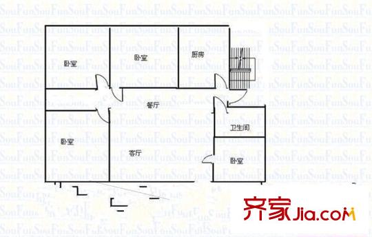金聯大廈 4室 戶型圖