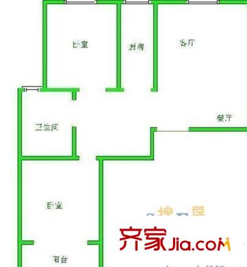 翠湖大梅園 2室 戶型圖