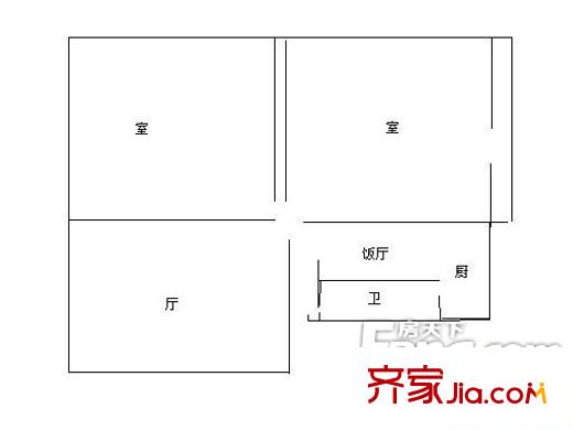 翠湖大梅園 2室 戶型圖