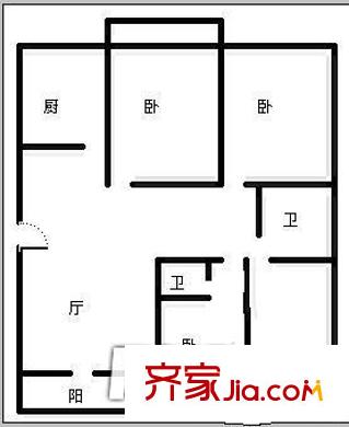 盈江花園 戶型圖