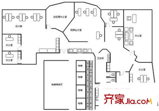 集大廣場 1室 戶型圖