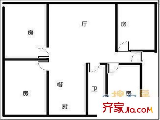 金鼎家園 4室 戶型圖