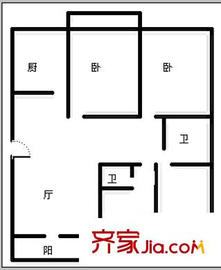 溫馨家園 4室 戶型圖