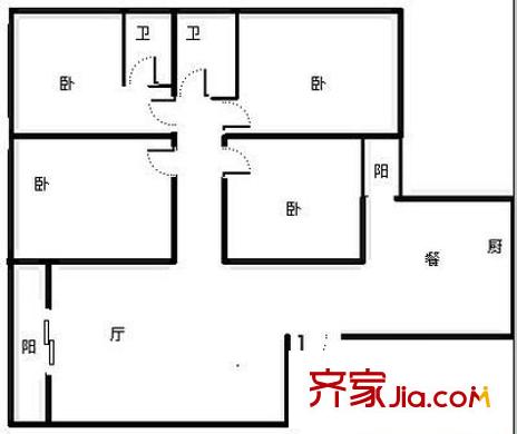 溫馨家園 4室 戶型圖