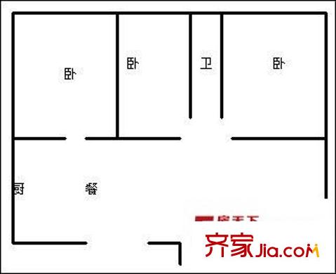 溫馨家園 2室 戶型圖