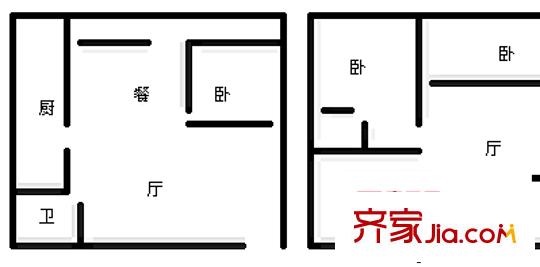 溫馨家園 5室 戶型圖