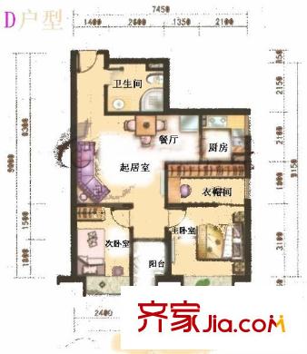 春城財(cái)富中心戶型圖春城財(cái)富 2室 戶型圖 2室1廳1衛(wèi)1廚