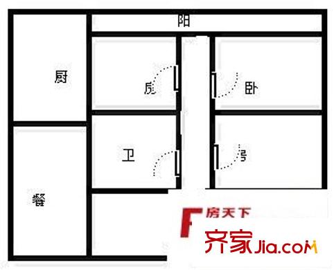 泰和園 3室 戶型圖