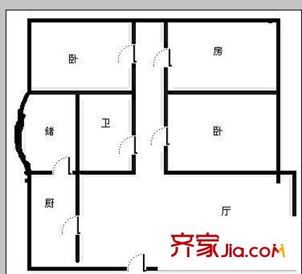 泰和園 3室 戶型圖