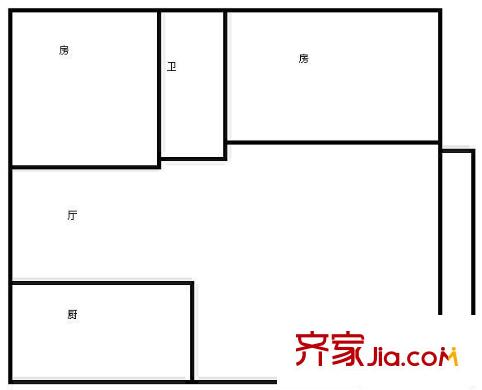 泰和園 2室 戶型圖