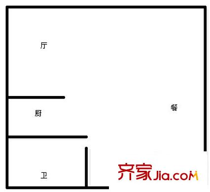 南屏?xí)r代 1室 戶型圖