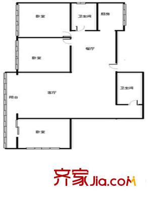 五一路234號 3室 戶型圖