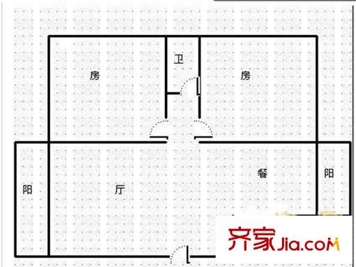 春暉小區(qū)戶型圖戶型圖 2室 2室1廳1衛(wèi)1廚