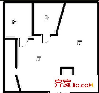 翠湖俊園戶型圖俊園 2室 戶型圖 2室2廳1衛(wèi)1廚