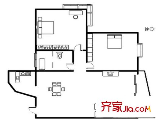 春暉小區(qū)戶型圖戶型圖 兩 室 2室1廳1衛(wèi)1廚