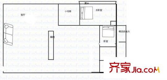 翠湖俊園戶型圖俊園 3室 戶型圖 3室2廳2衛(wèi)1廚