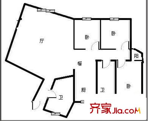 翠麗苑 0室 戶型圖