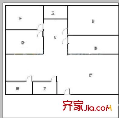 翠明園 4室 戶型圖