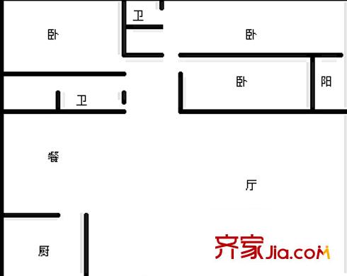 艾詩林根社區(qū) 3室 戶型圖