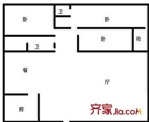 艾詩林根社區(qū) 3室 戶型圖