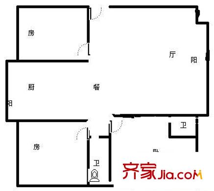 天澤園小區(qū) 3室 戶型圖