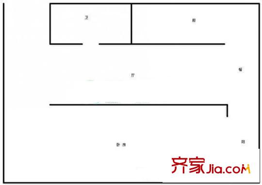 聽(tīng)濤雅苑 1室 戶型圖