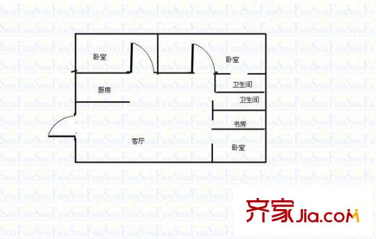 興隆小區(qū) 4室 戶型圖