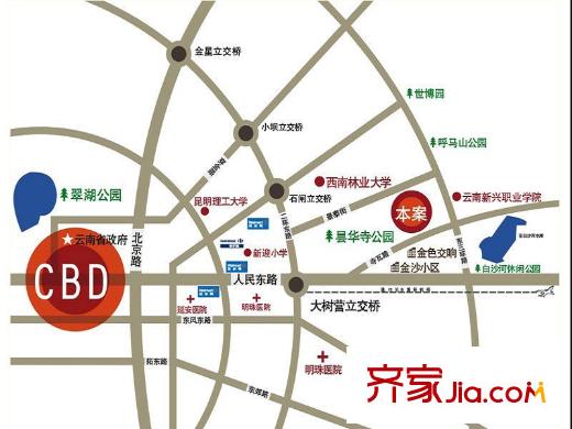 朝九晚五小區(qū)區(qū)位圖