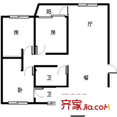 艾詩林根社區(qū) 3室 戶型圖