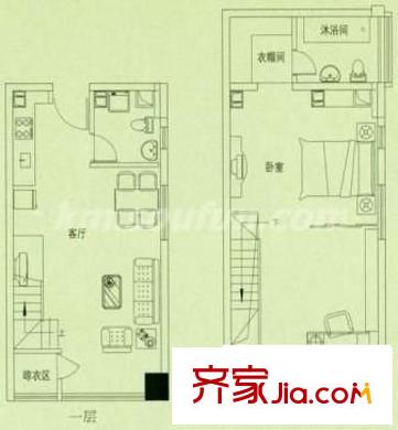 美樹星城 2室 戶型圖