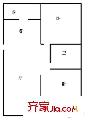 佳園小區(qū) 3室 戶型圖
