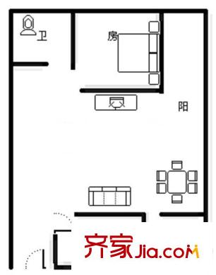 銀海森林 2室 戶(hù)型圖