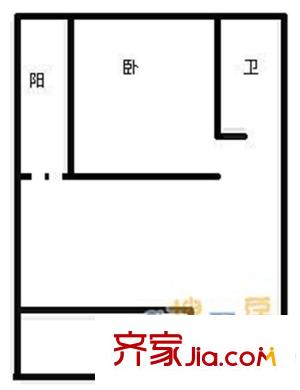 銀海森林 1室 戶(hù)型圖