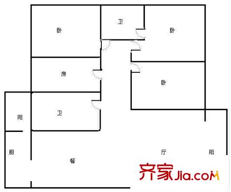 銀海森林 4室 戶(hù)型圖