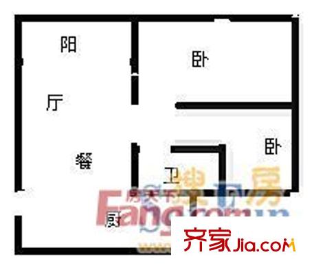 聽(tīng)濤雅苑戶型圖戶型圖 2室 