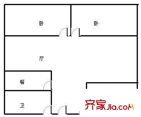 中產(chǎn)風(fēng)尚中心 3室 戶型圖
