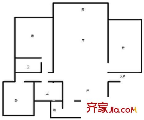 世紀城嵐春苑戶型圖嵐春苑 3室 戶型圖 3室2廳2衛(wèi)1廚