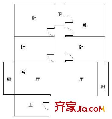 南詔苑 4室 戶型圖