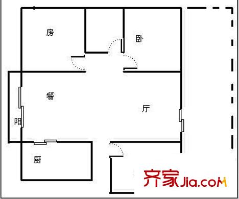 綠色家園 3室 戶型圖