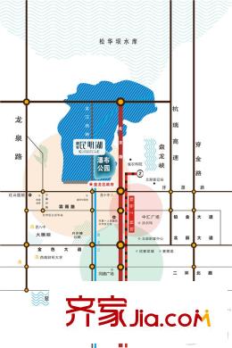 融城?昆明湖區(qū)位圖