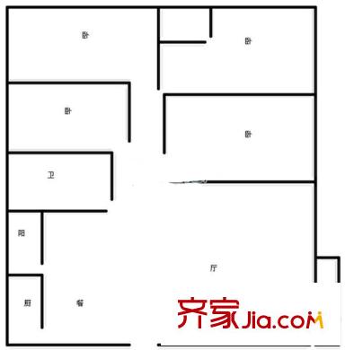 銀海森林 4室 戶(hù)型圖