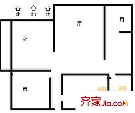 馬灑營小區(qū)戶型圖戶型圖 3室 3室2廳2衛(wèi)1廚