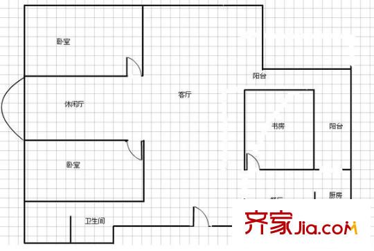 新迎北區(qū) 3室 戶型圖