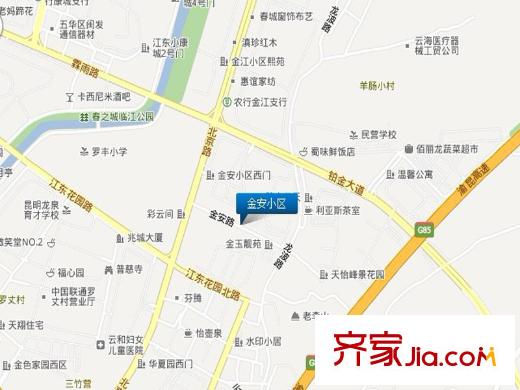 金安小區(qū)交通圖