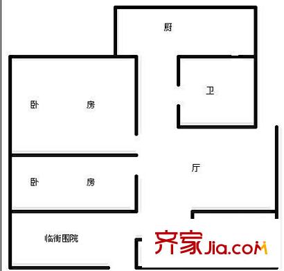 金星園丁小區(qū)戶型圖金星園丁一期 2室 戶型圖 2室2廳1衛(wèi)1廚